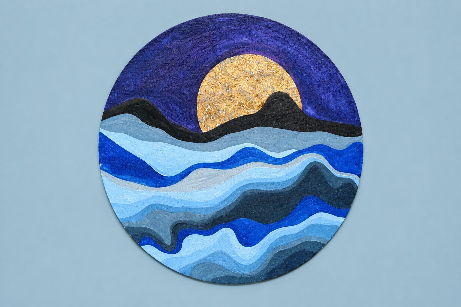 Refresh — calming wave wall art
