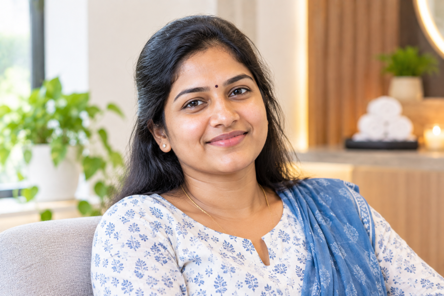 Priya Nair, a guest of Harmony Ganga Spa
