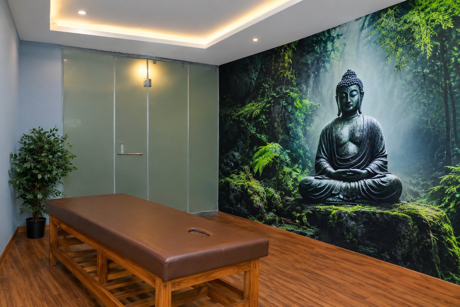 Lily Spa Room with fresh, elegant styling for a soothing treatment
